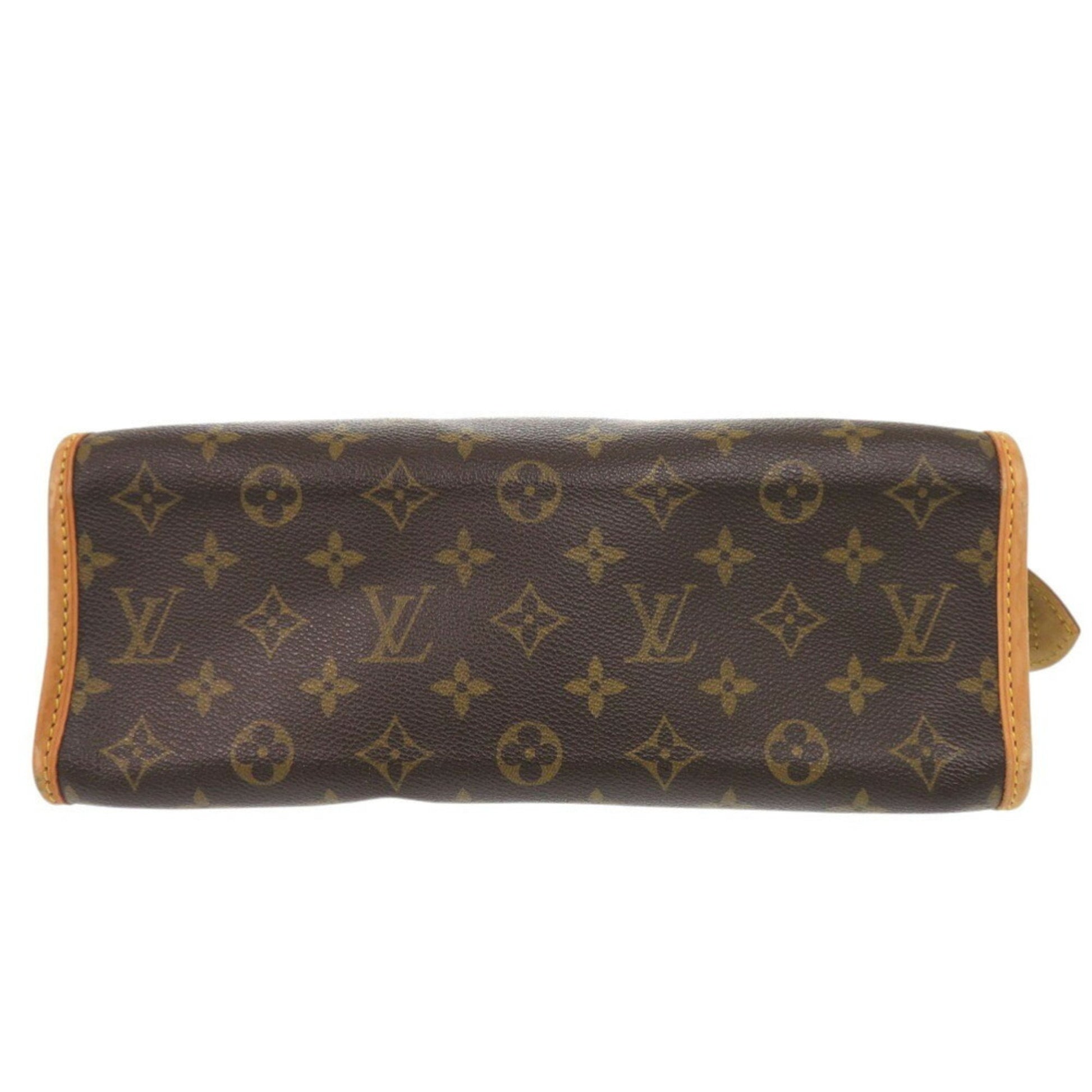 Louis Vuitton Popincourt, Brown, Canvas, handbag