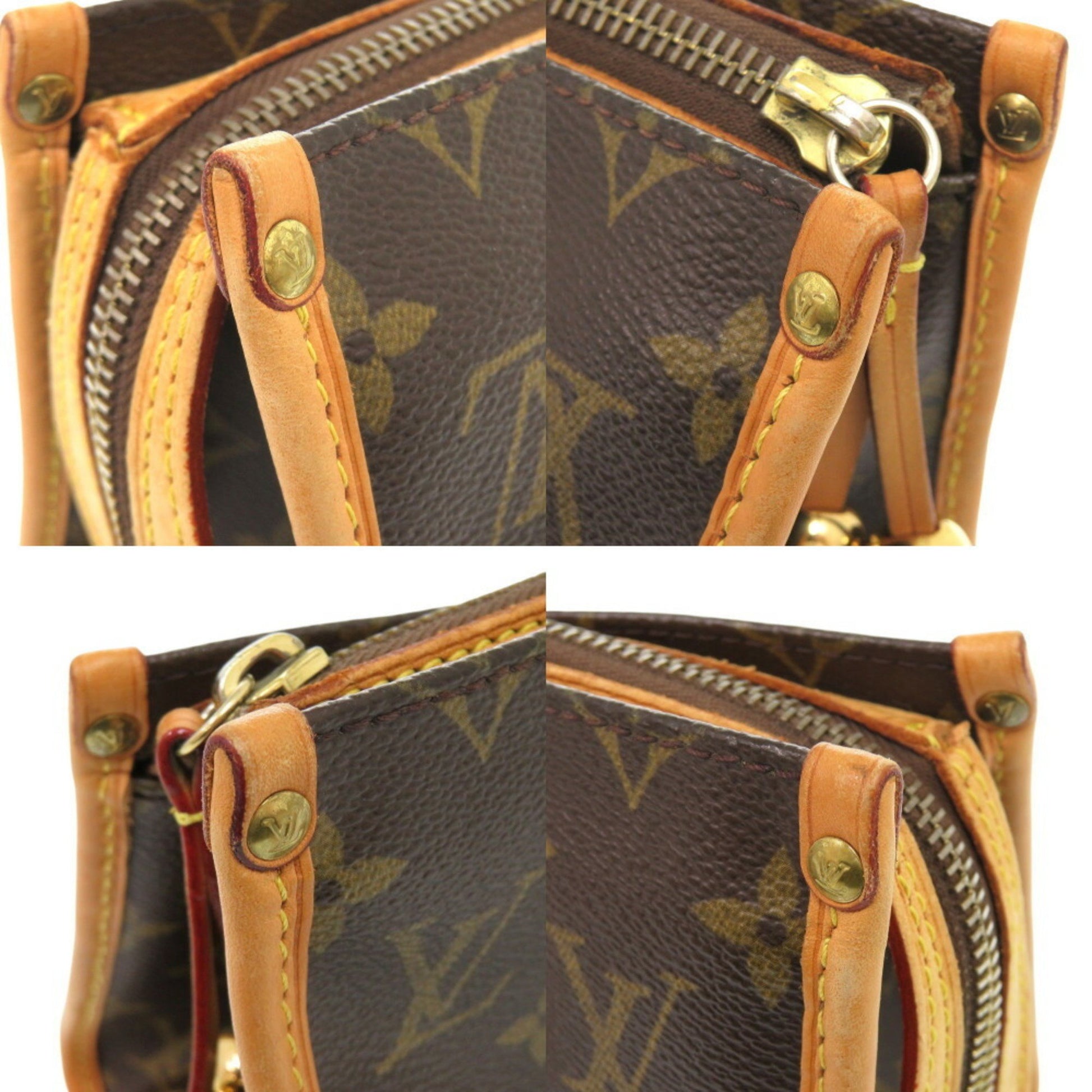 Louis Vuitton Popincourt, Brown, Canvas, handbag