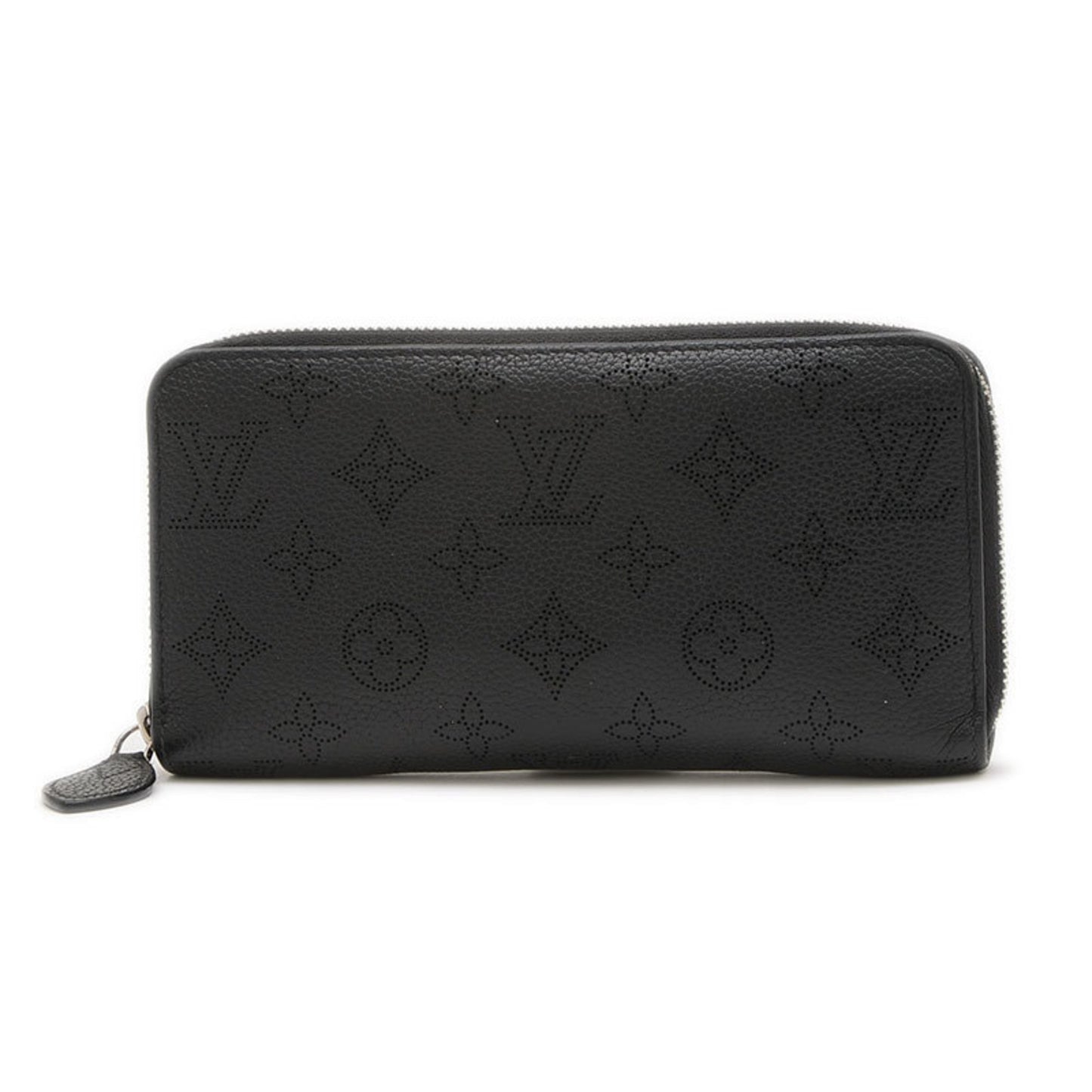 Louis Vuitton Mahina, Black, Leather, wallet