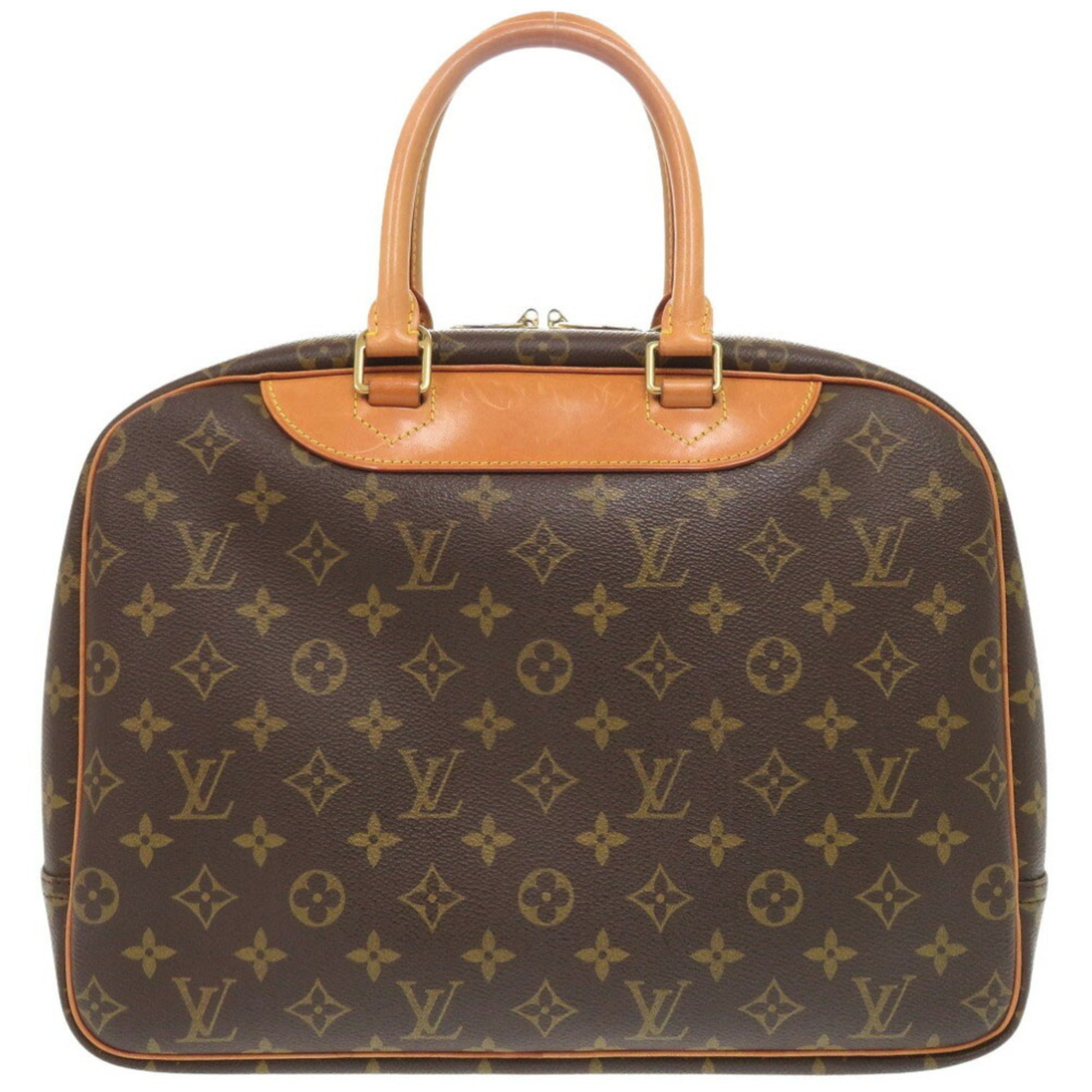 Louis Vuitton Deauville, Brown, Canvas, handbag