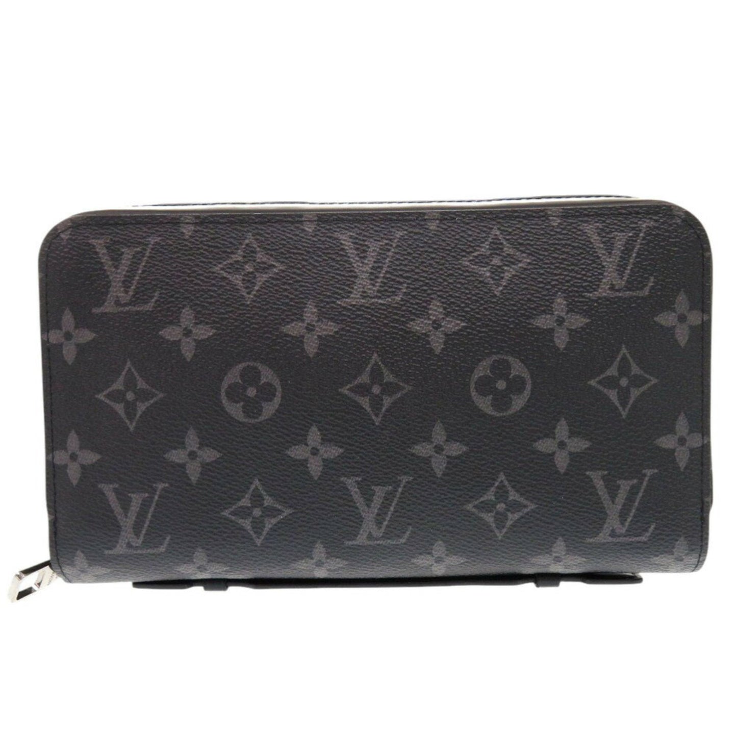 Louis Vuitton Zippy XL, Black, Canvas, wallet