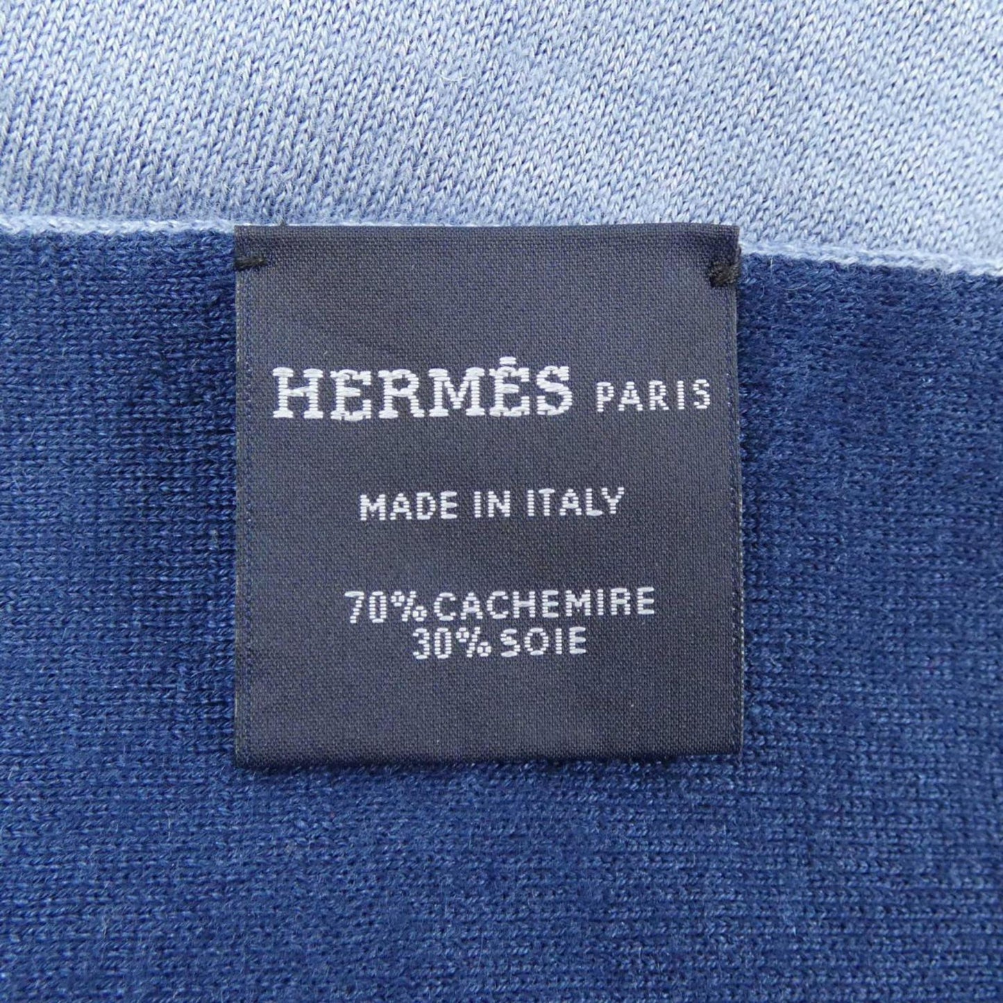 Hermès --, Blue, Cashmere, shawl