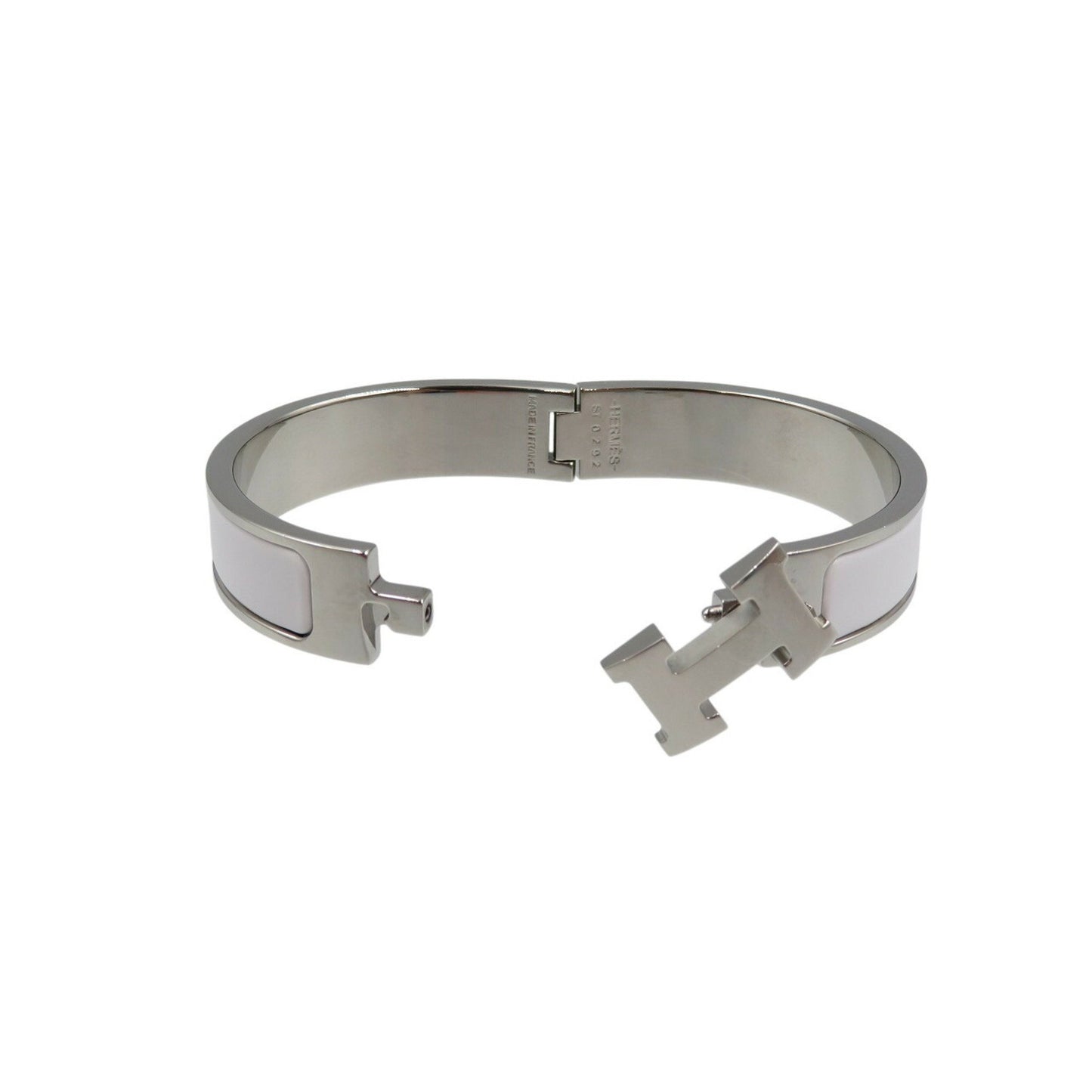 Hermès Clic H, Silver, Metal, bracelet