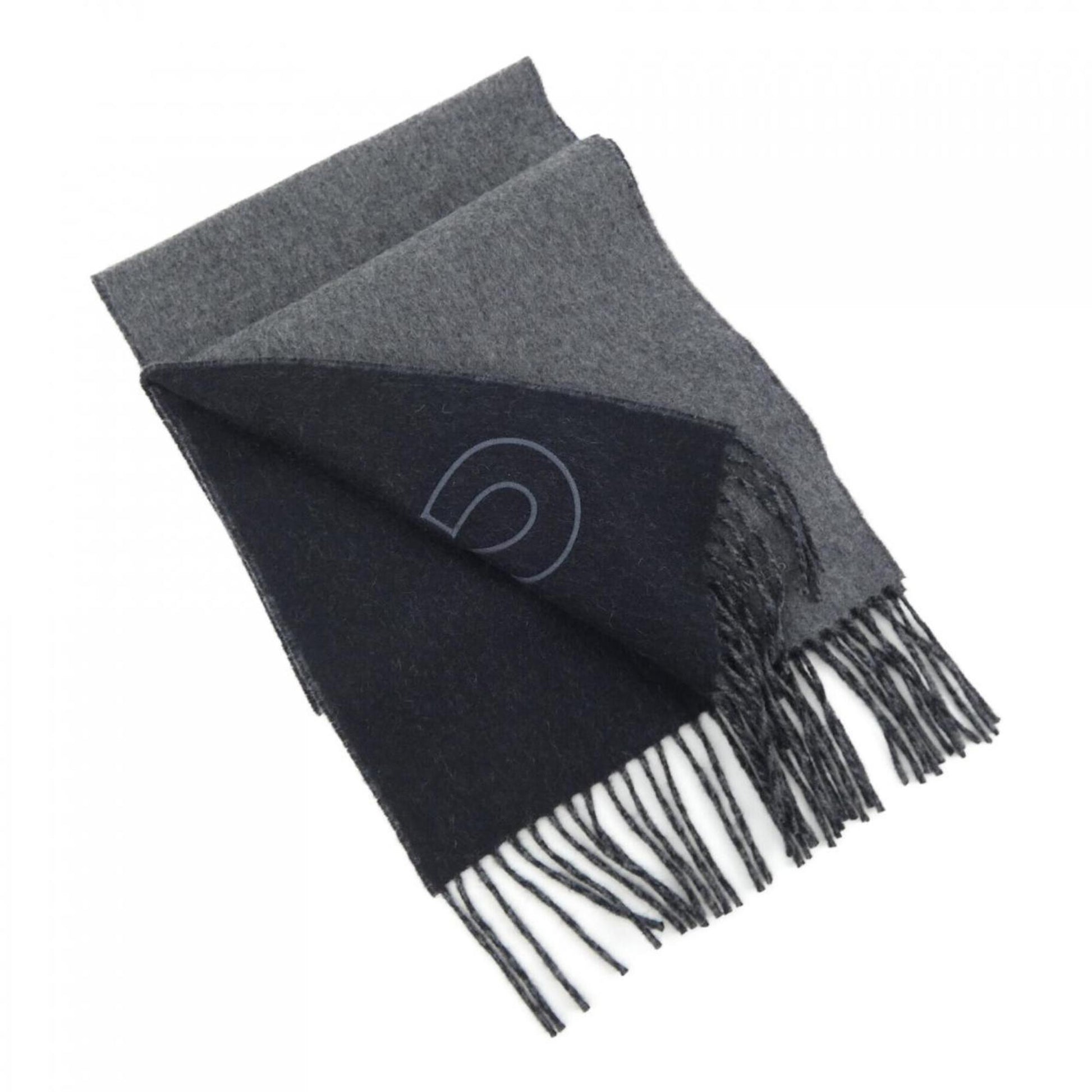 Hermès --, Grey, Cashmere, scarf