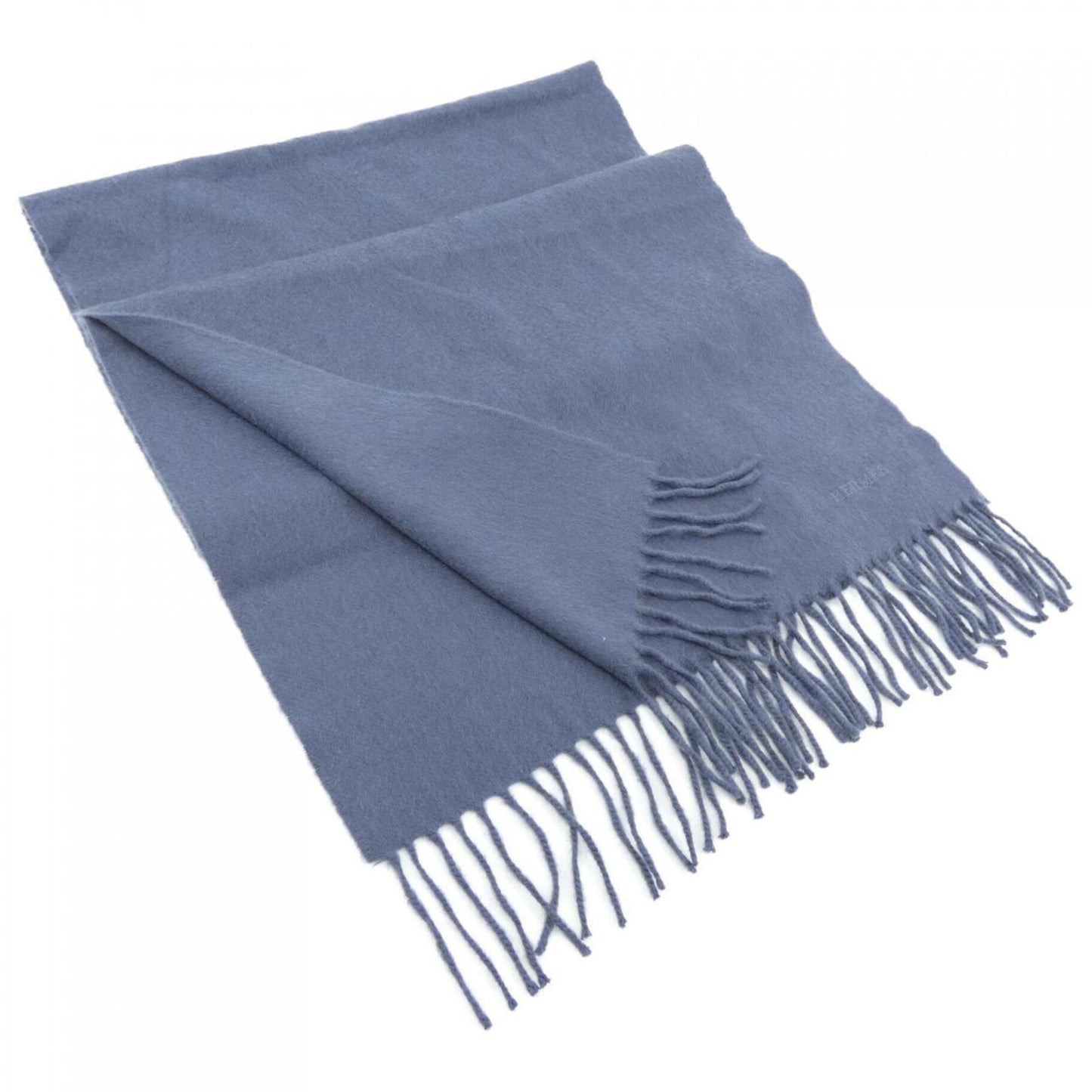 Hermès --, Blue, Cashmere, scarf