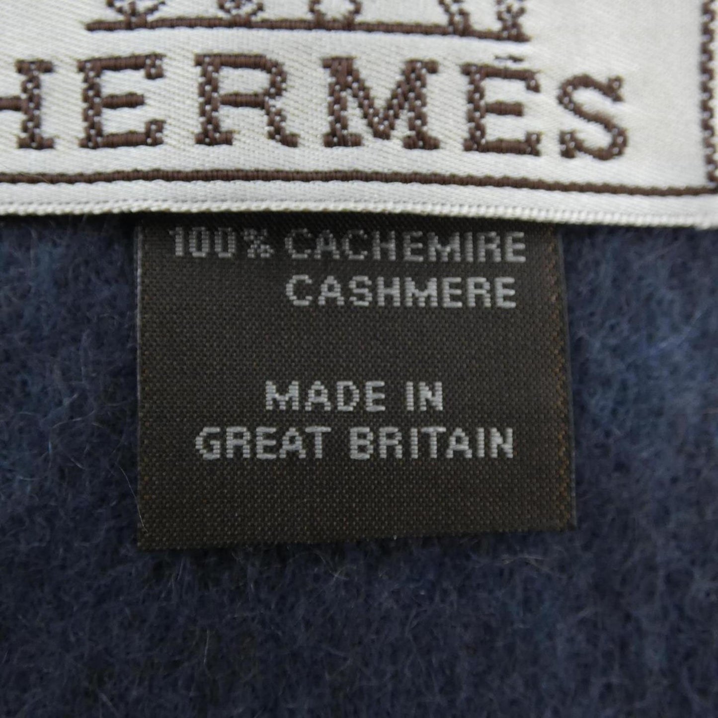 Hermès --, Blue, Cashmere, scarf