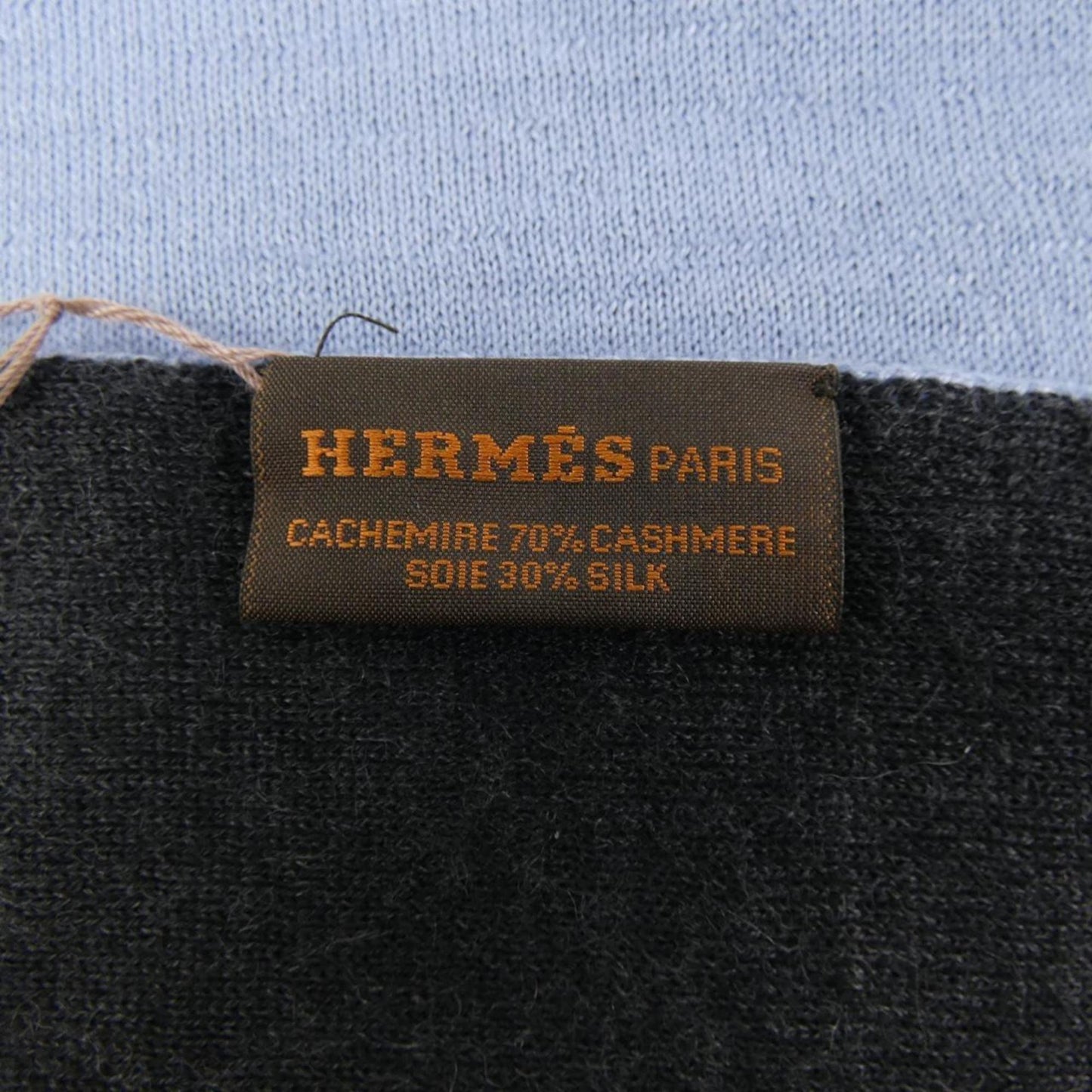 Hermès --, Blue, Cashmere, scarf