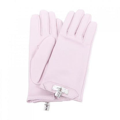 Hermès Kelly, Pink, Leather, gloves