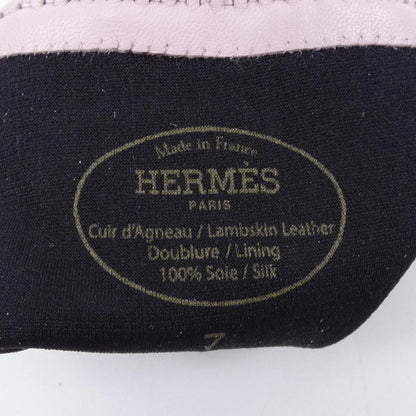 Hermès Kelly, Pink, Leather, gloves