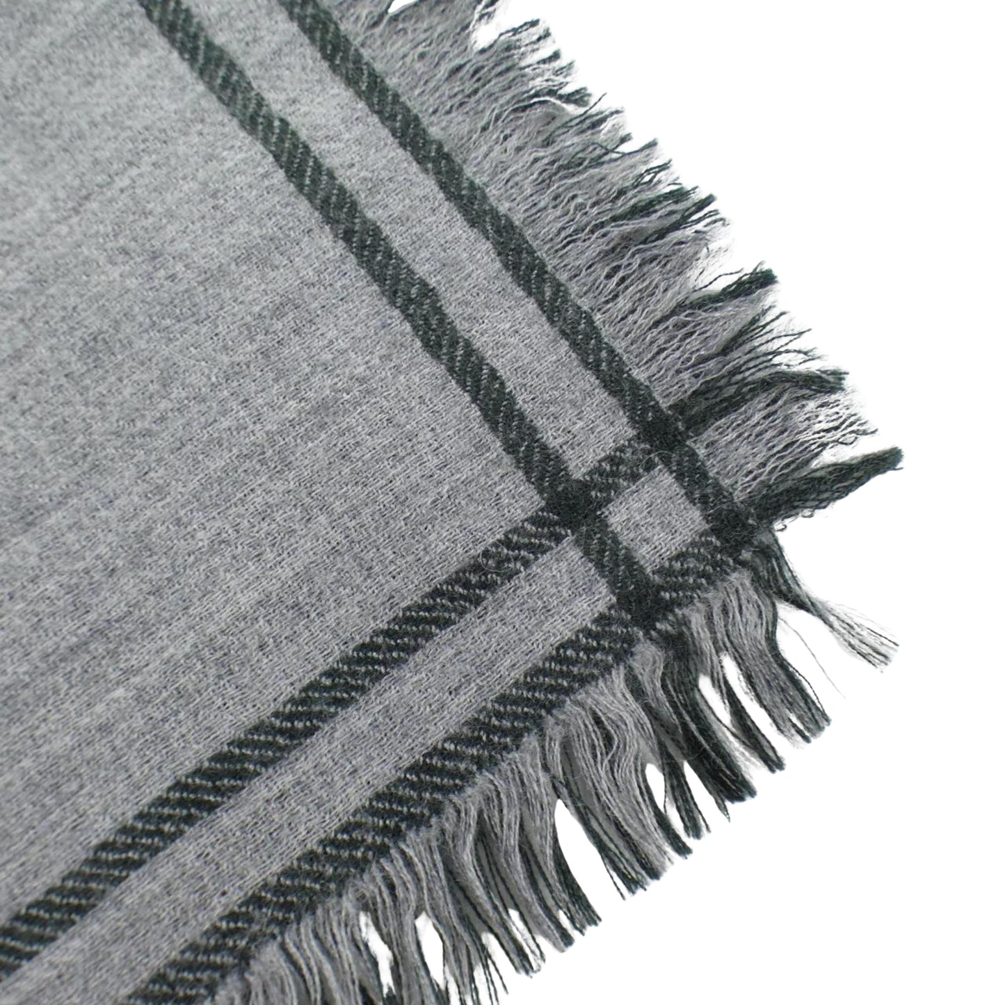 Hermès --, Grey, Cashmere, shawl