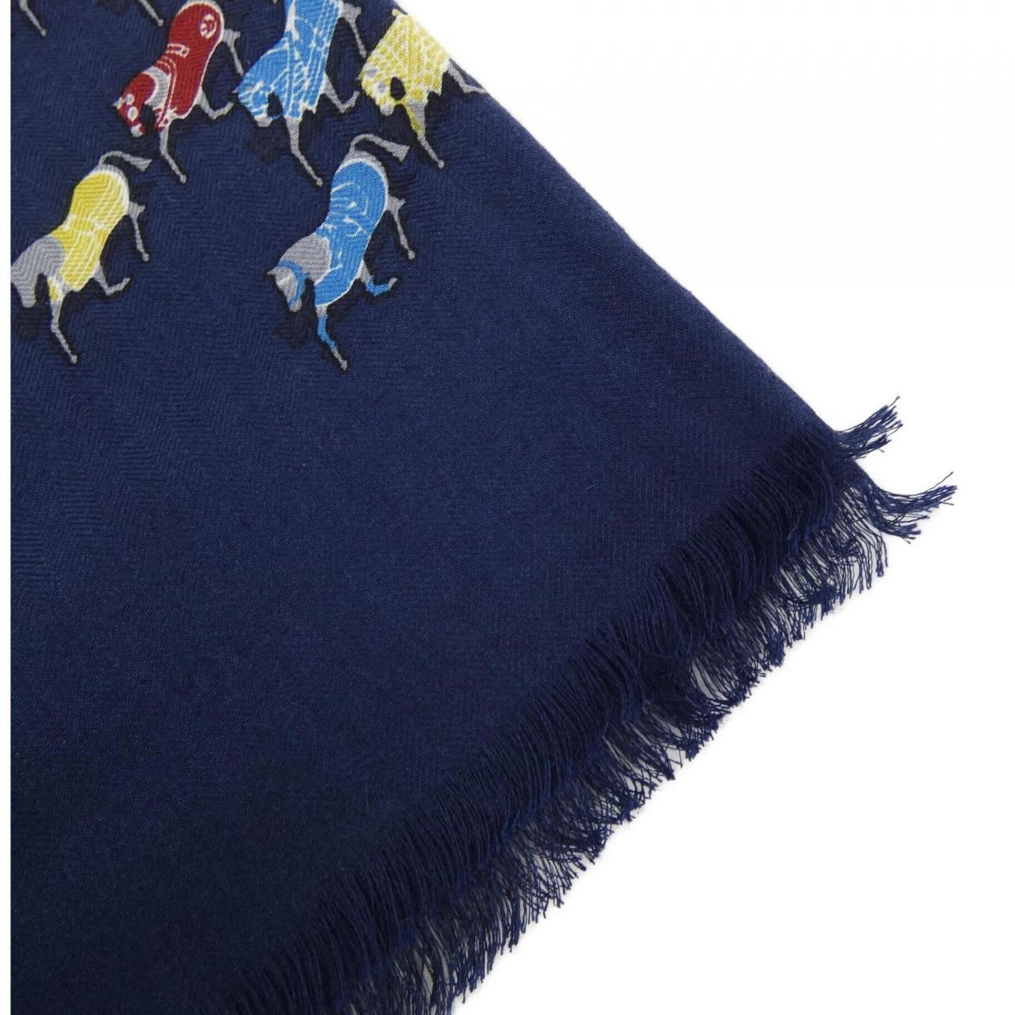 Hermès Parade, Navy, Cashmere, scarf