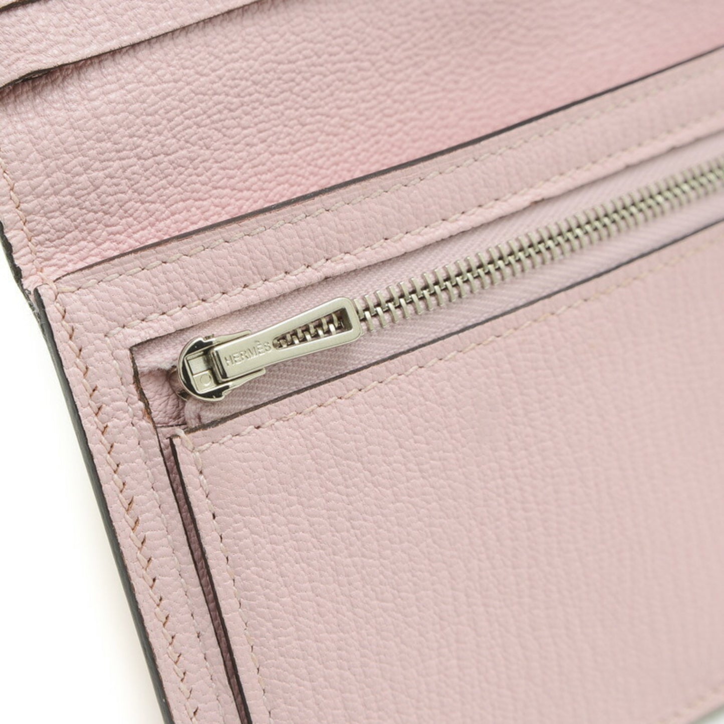 Hermès Béarn, Pink, Leather, wallet