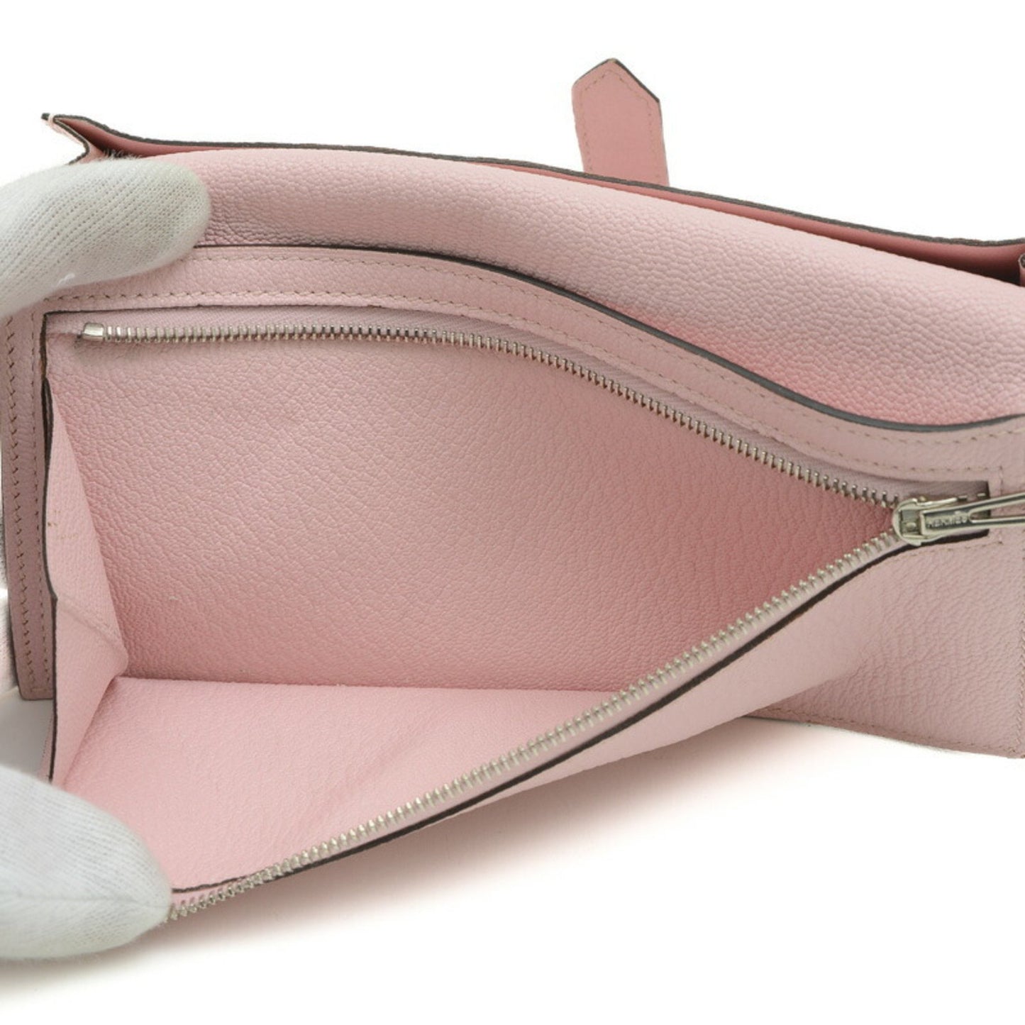 Hermès Béarn, Pink, Leather, wallet