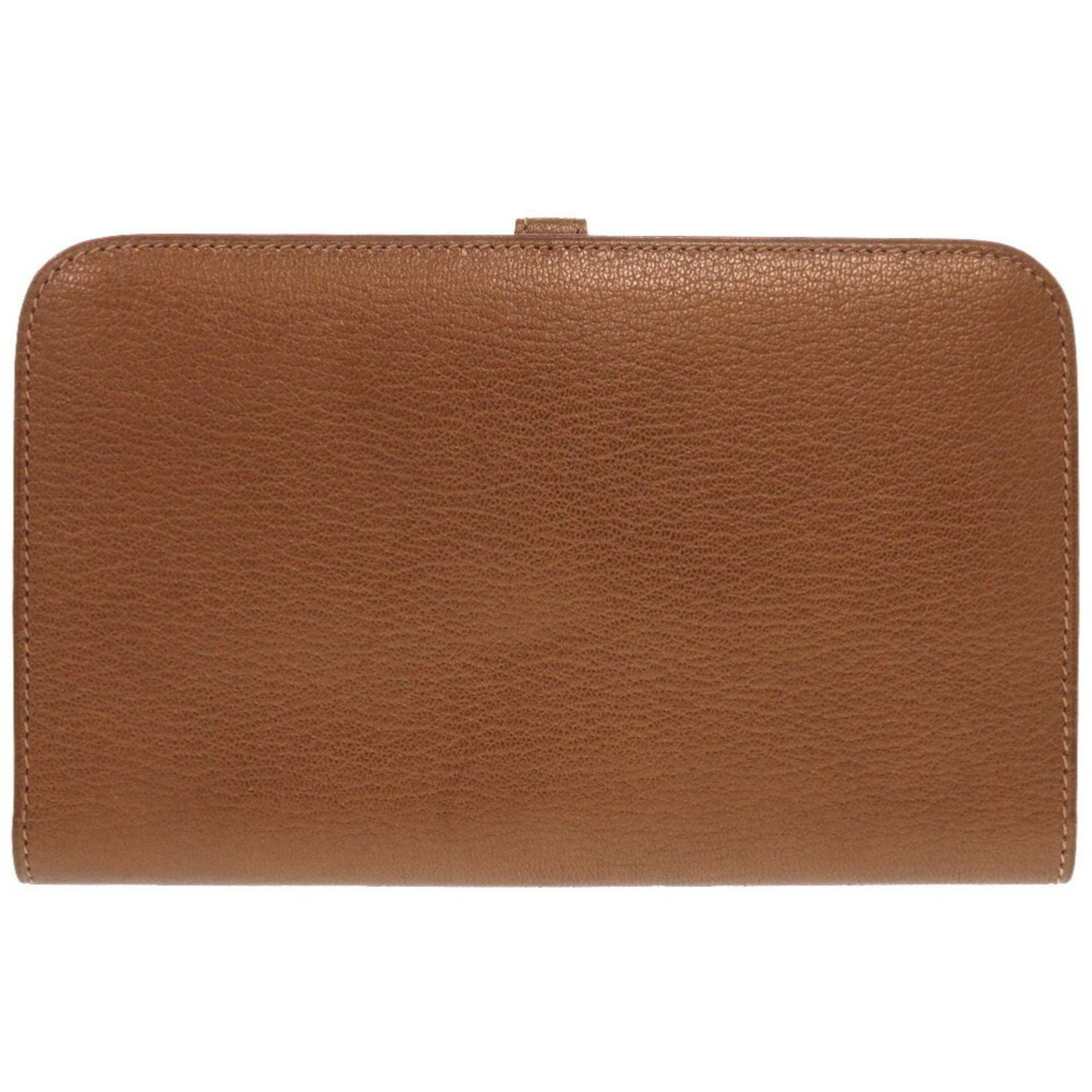 Hermès dOGON gm, Brown, Leather, wallet