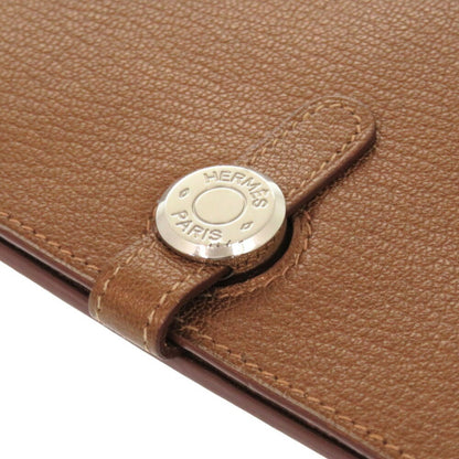 Hermès dOGON gm, Brown, Leather, wallet