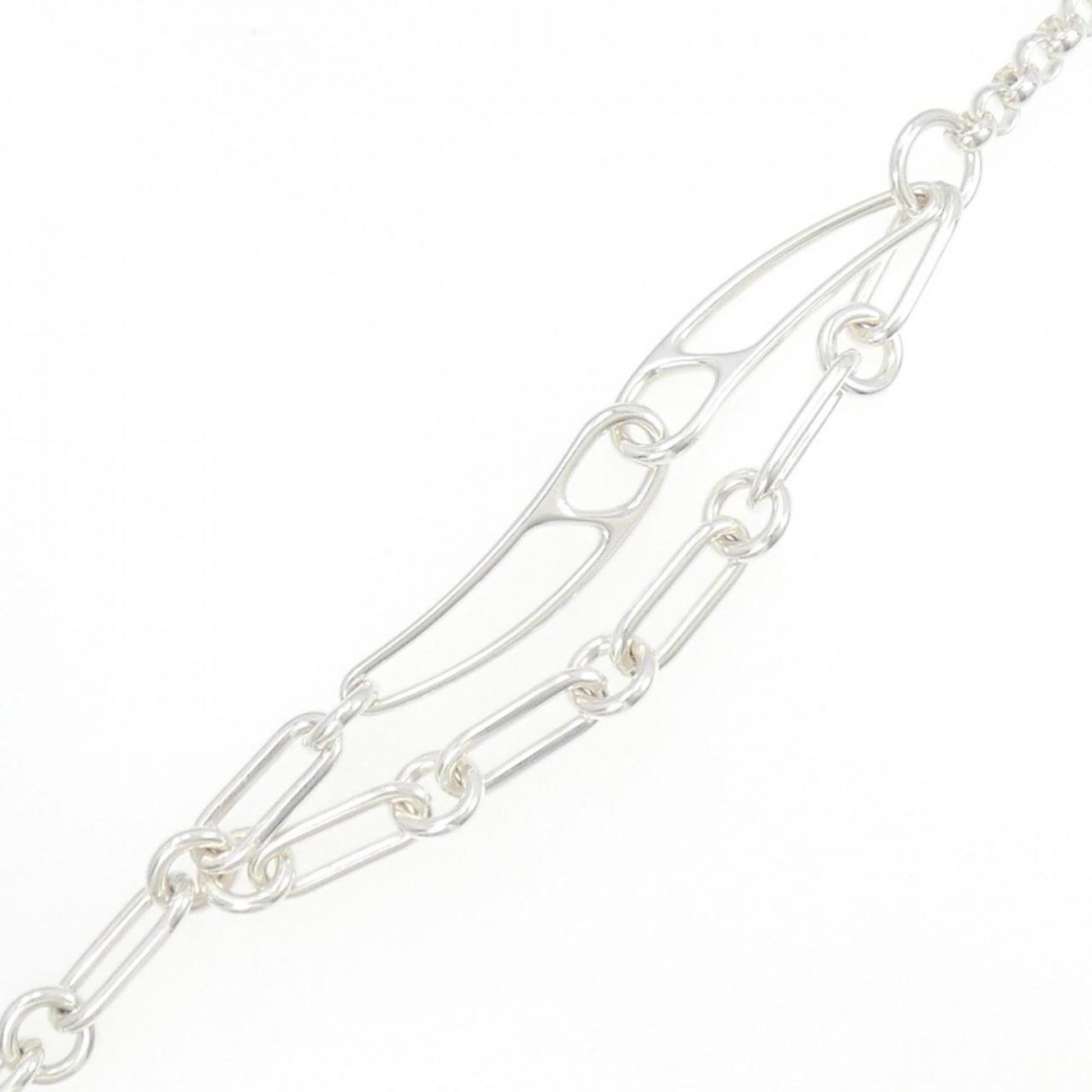 Hermès Chaine d'ancre, Silver, Silver, bracelet