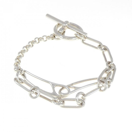 Hermès Chaine d'ancre, Silver, Silver, bracelet