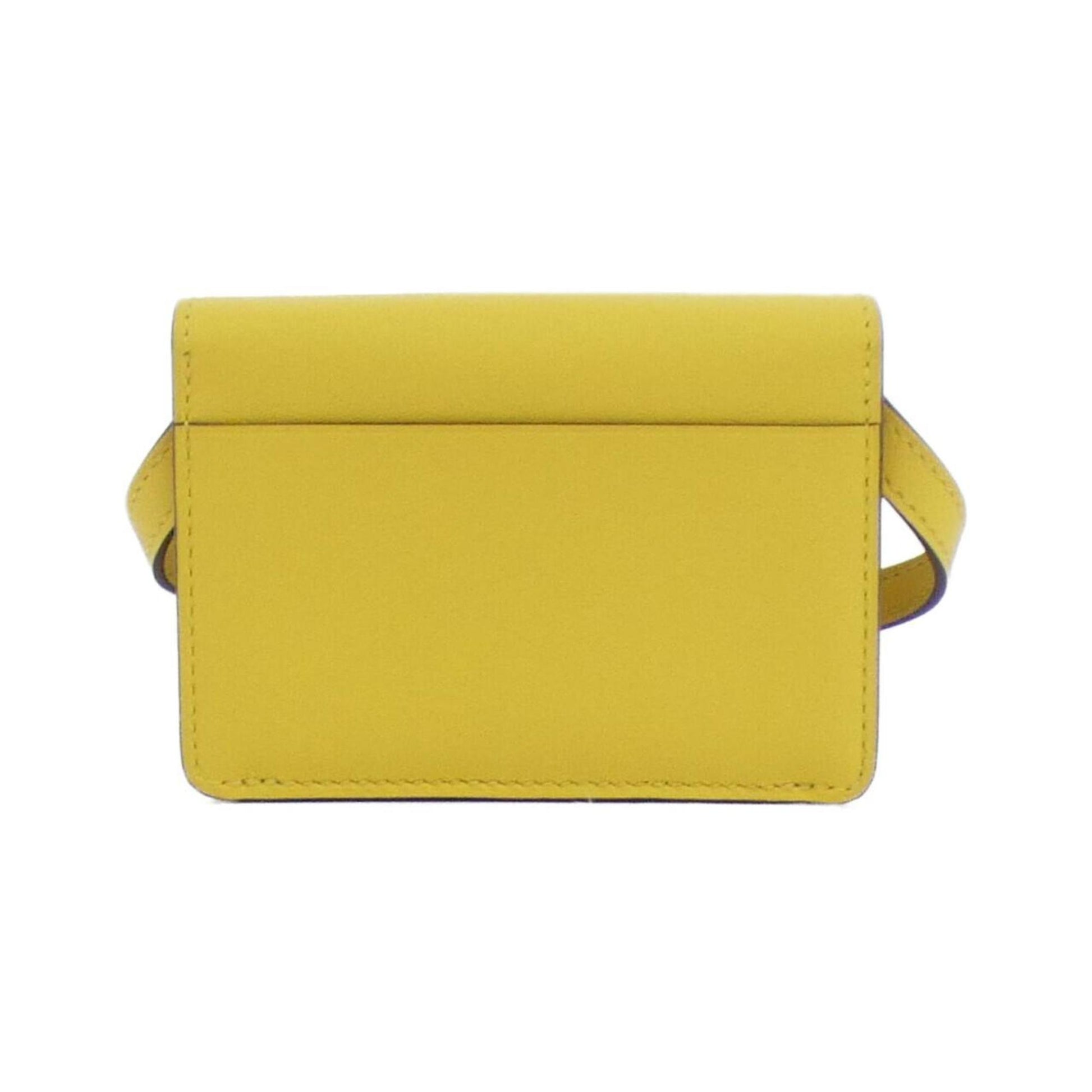 Hermès --, Yellow, Leather, wallet