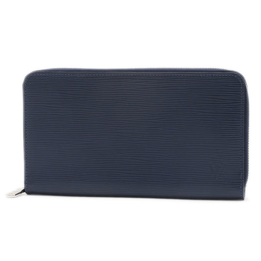 Louis Vuitton Zippy wallet, Navy, Leather, wallet