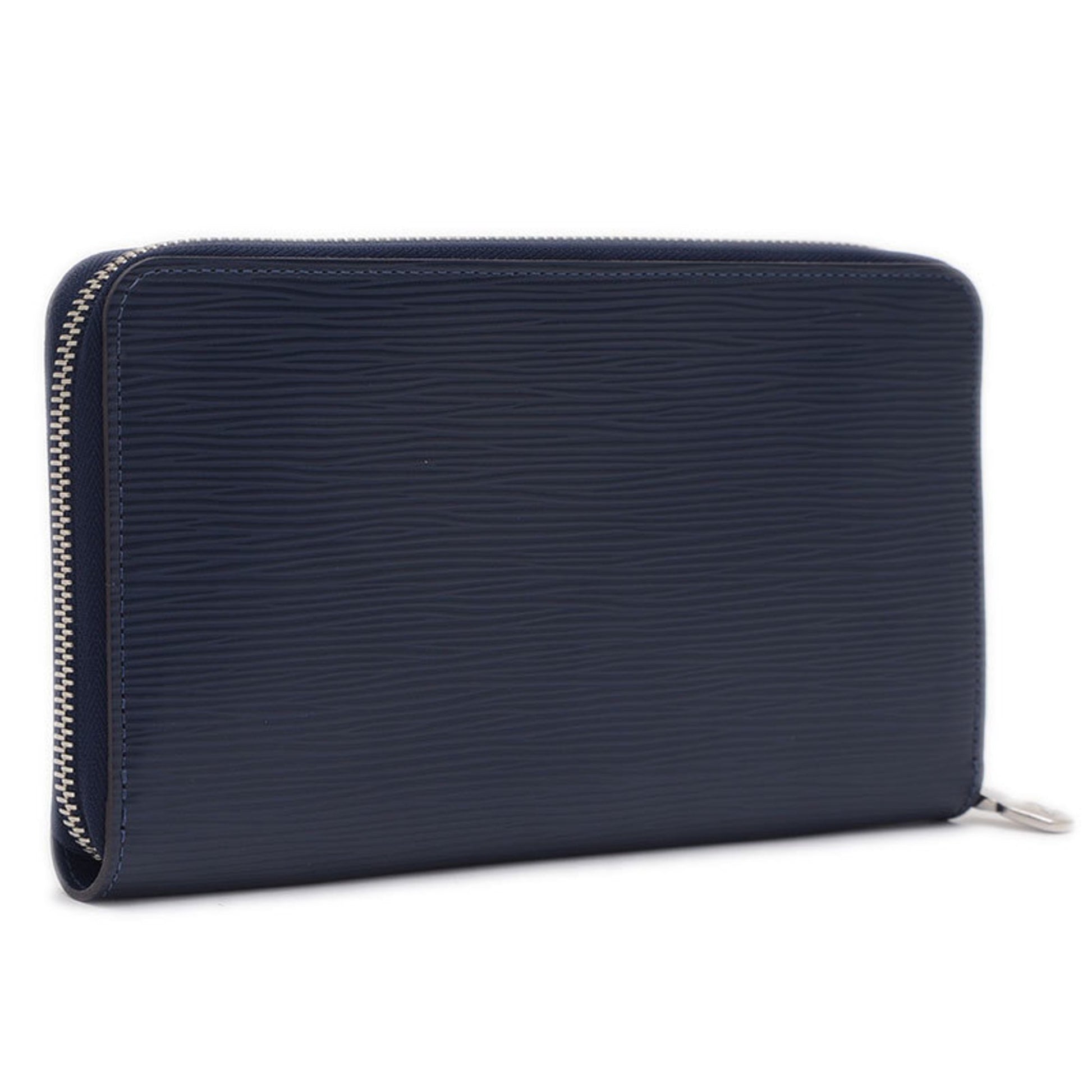 Louis Vuitton Zippy wallet, Navy, Leather, wallet