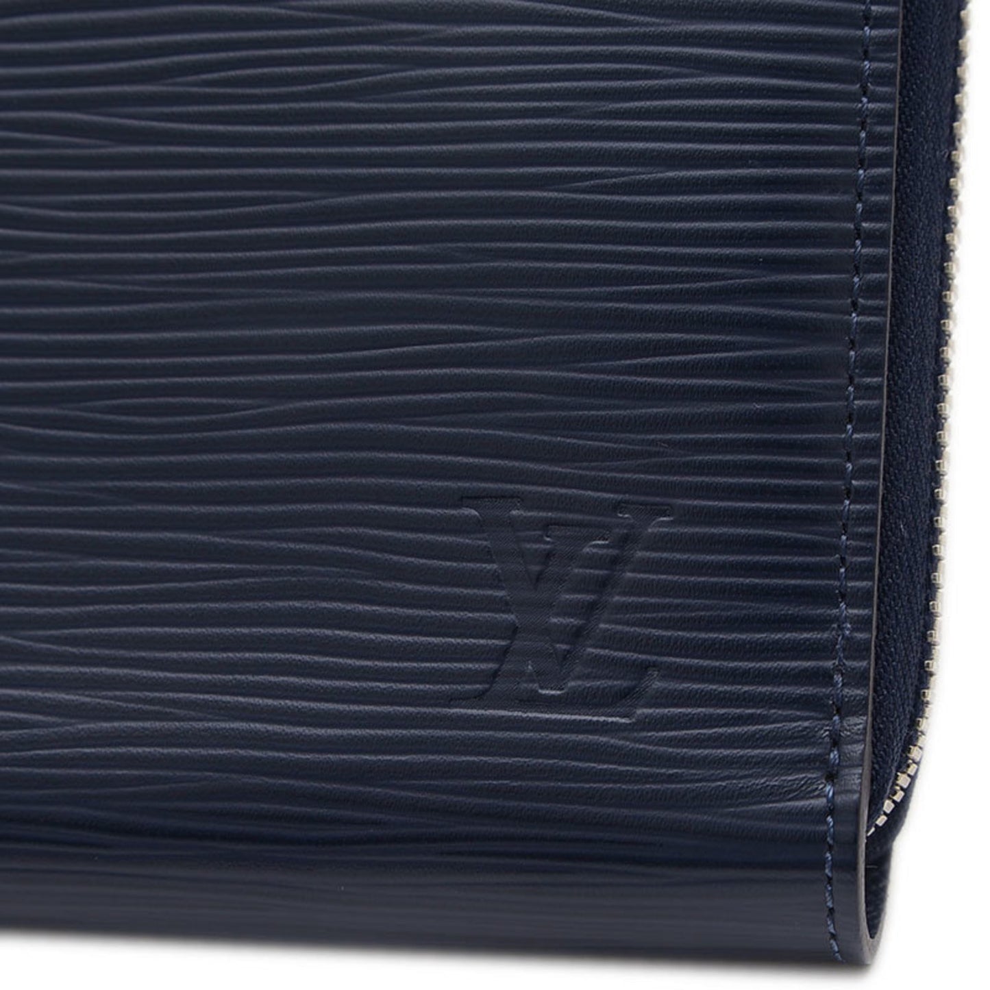 Louis Vuitton Zippy wallet, Navy, Leather, wallet