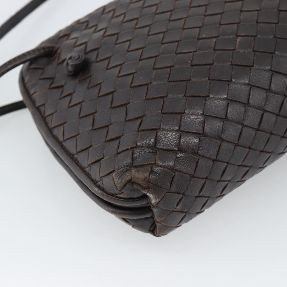 Bottega Veneta Nodini Intrecciato Nappa, Brown, Leather, Crossbody Bag