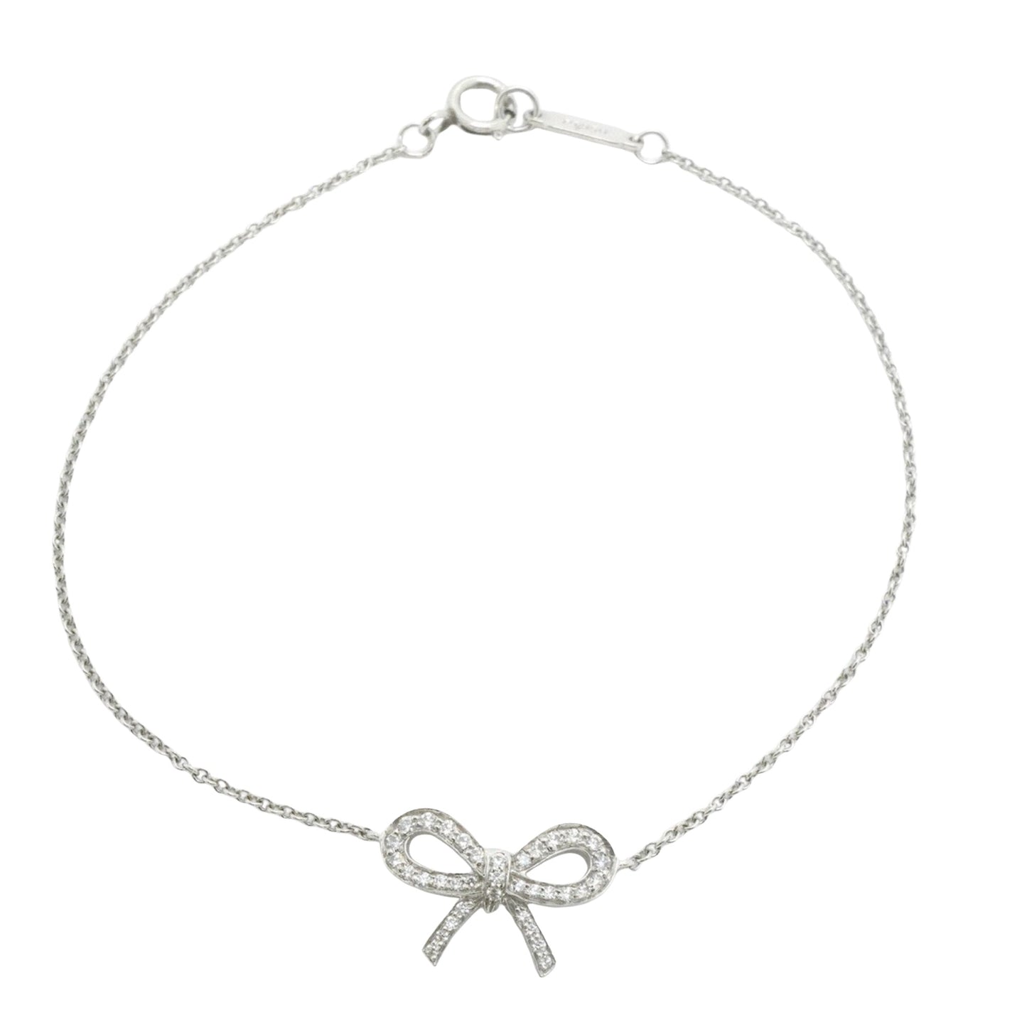 Tiffany & Co Ribbon, Silver, Platinum, bracelet