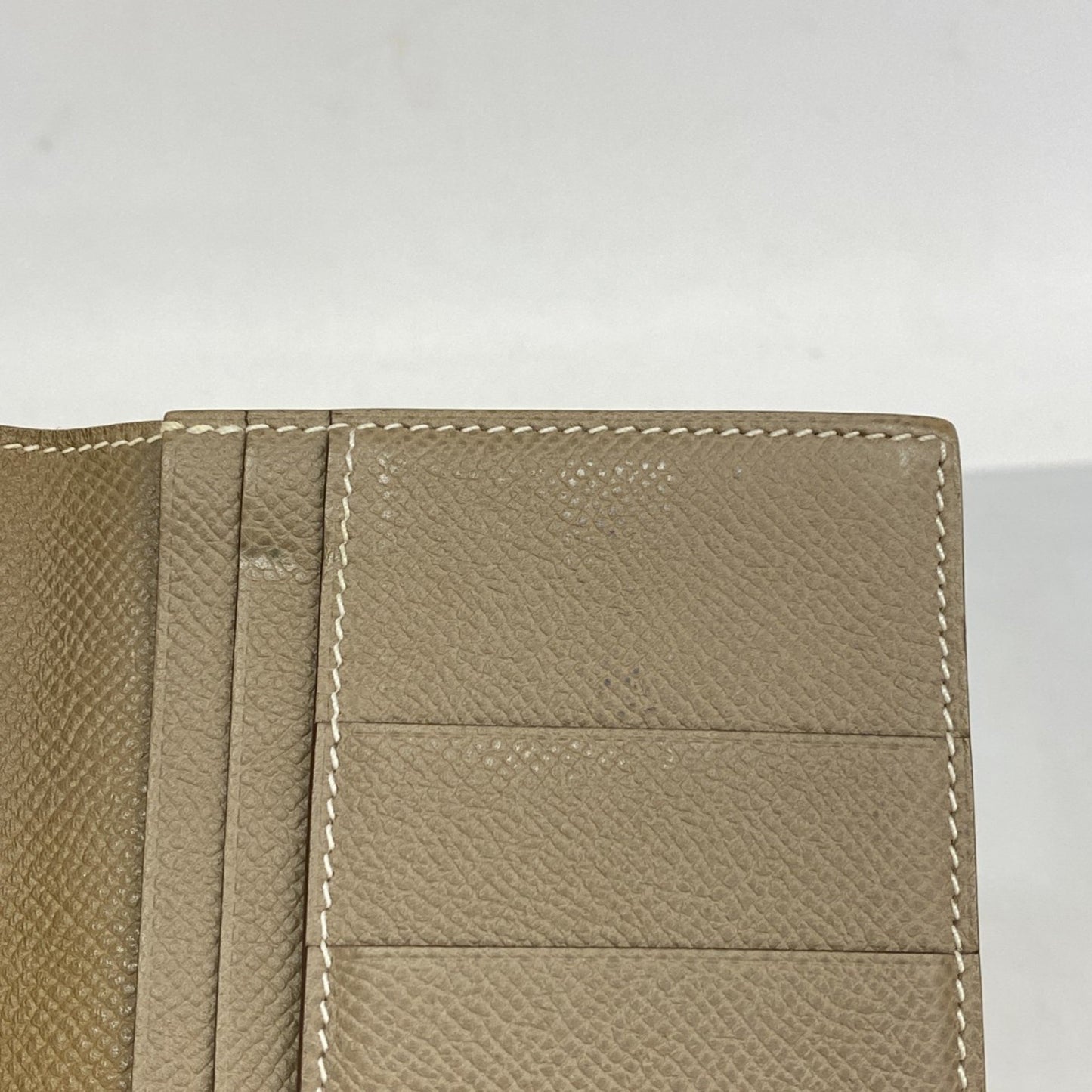 Hermès Béarn, Grey, Leather, wallet