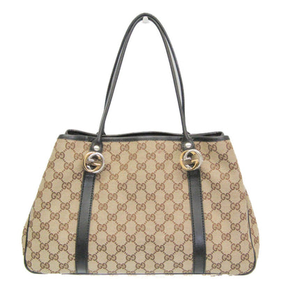 Gucci GG Twins, Beige, Canvas, tote