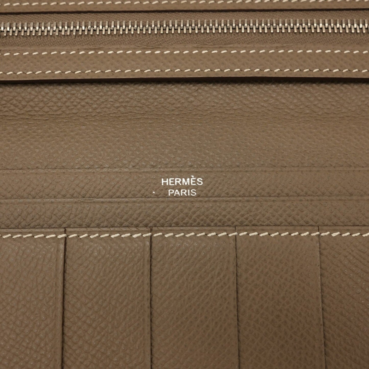 Hermès Béarn, Brown, Leather, wallet