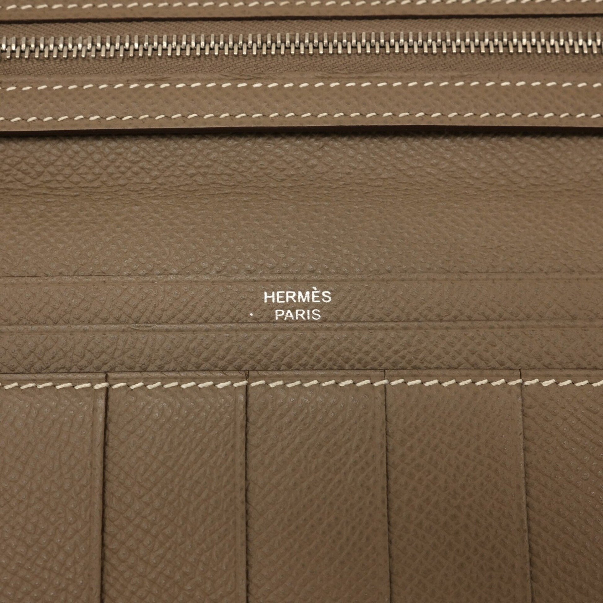 Hermès Béarn, Brown, Leather, wallet