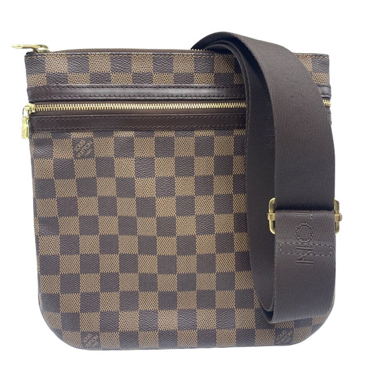 Louis Vuitton Bosphore, Brown, Canvas, shoulder