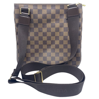 Louis Vuitton Bosphore, Brown, Canvas, shoulder