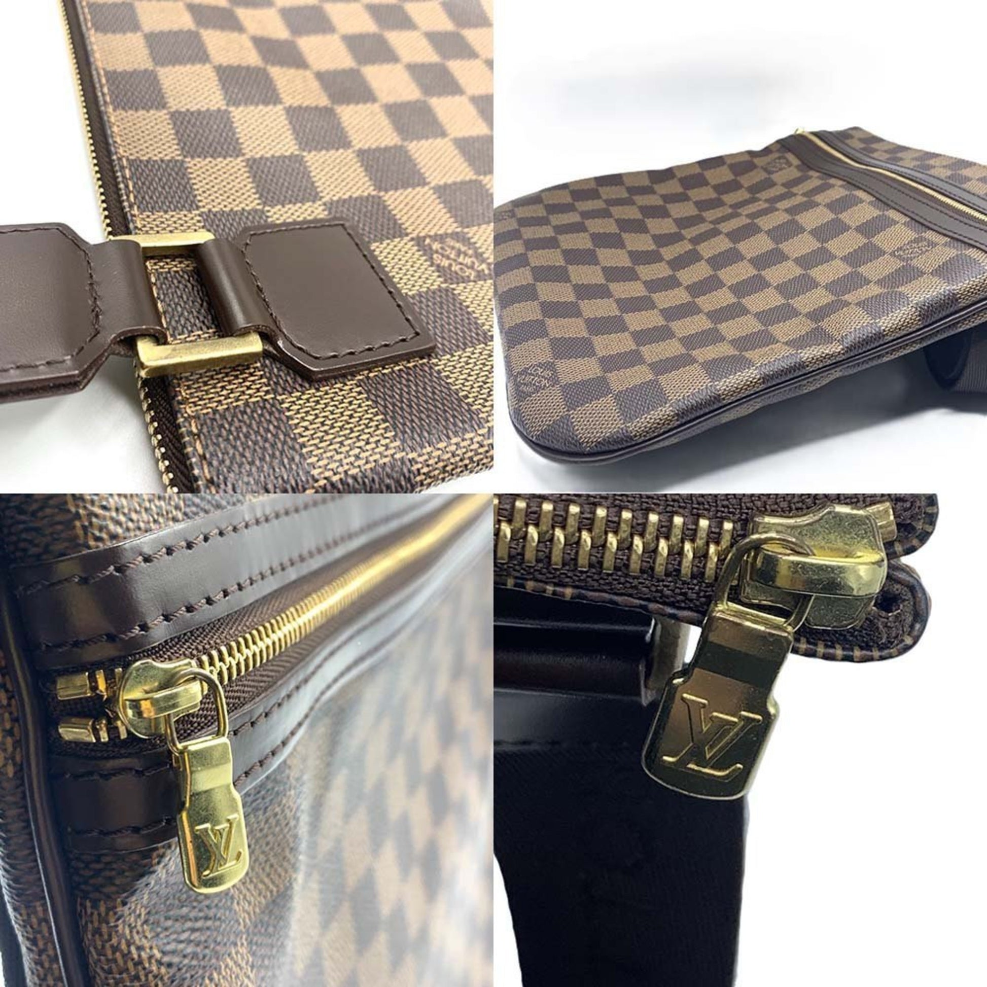 Louis Vuitton Bosphore, Brown, Canvas, shoulder