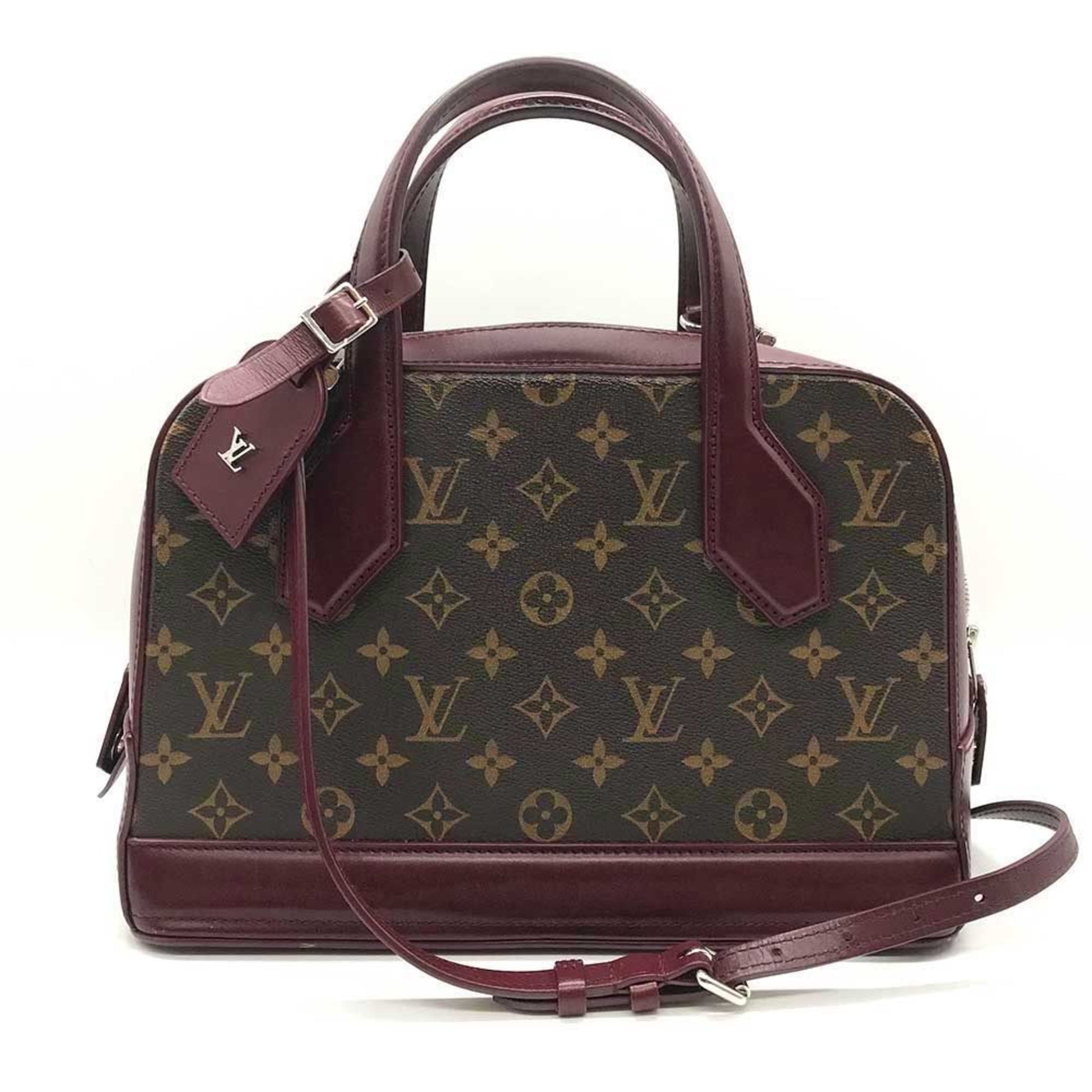 Louis Vuitton Dora, Brown, Canvas, handbag