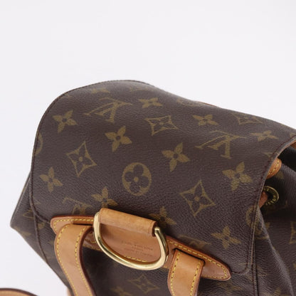 Louis Vuitton Vintage Montsouris Monogram Canvas, Brown, Canvas, Backpack