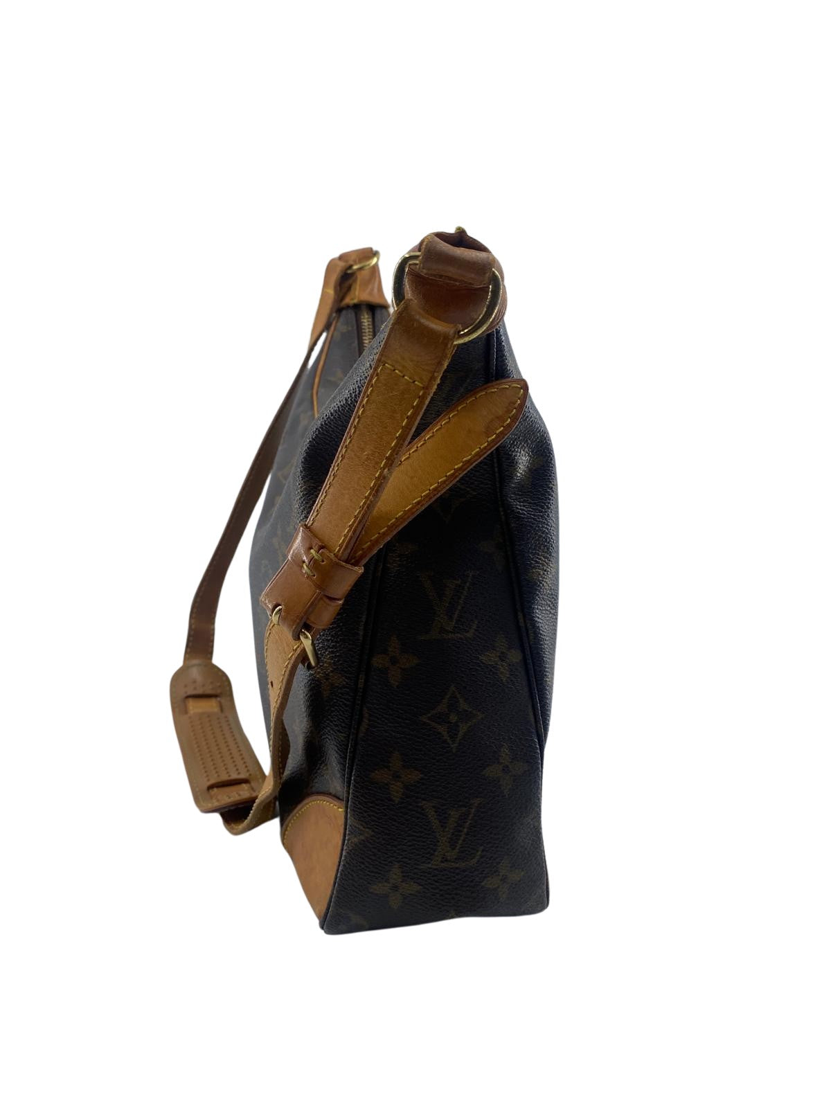 Louis Vuitton Boulogne, Brown, Leather, shoulder