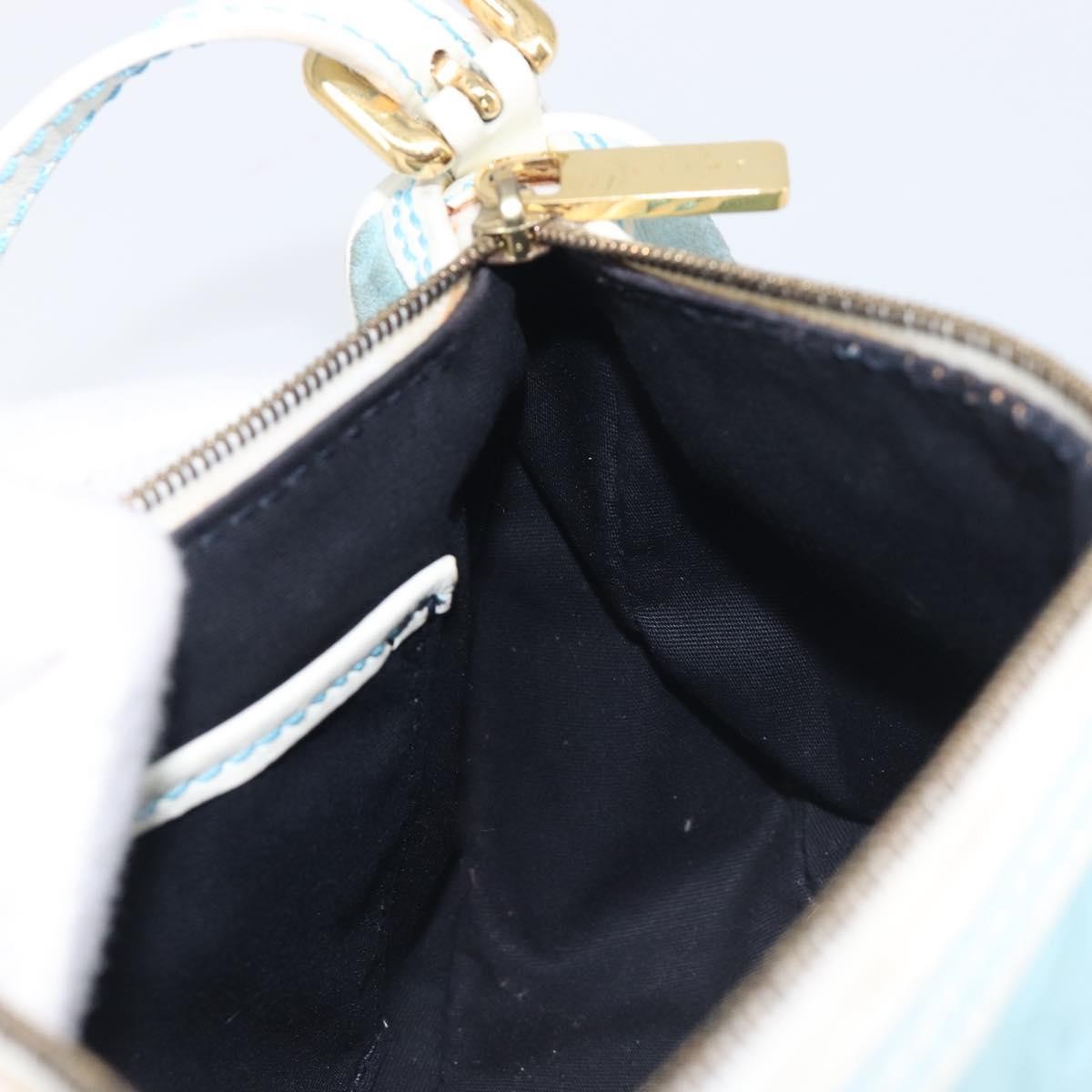 Celine C Macadam Suede, Turquoise, Suede, Handbag