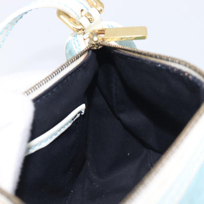 Celine C Macadam Suede, Turquoise, Suede, Handbag