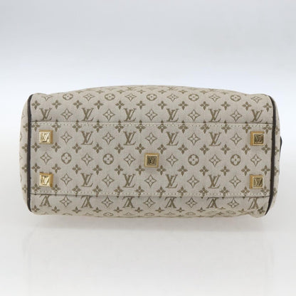 Louis Vuitton Josephine Mini Lin, Khaki, Canvas, Handbag