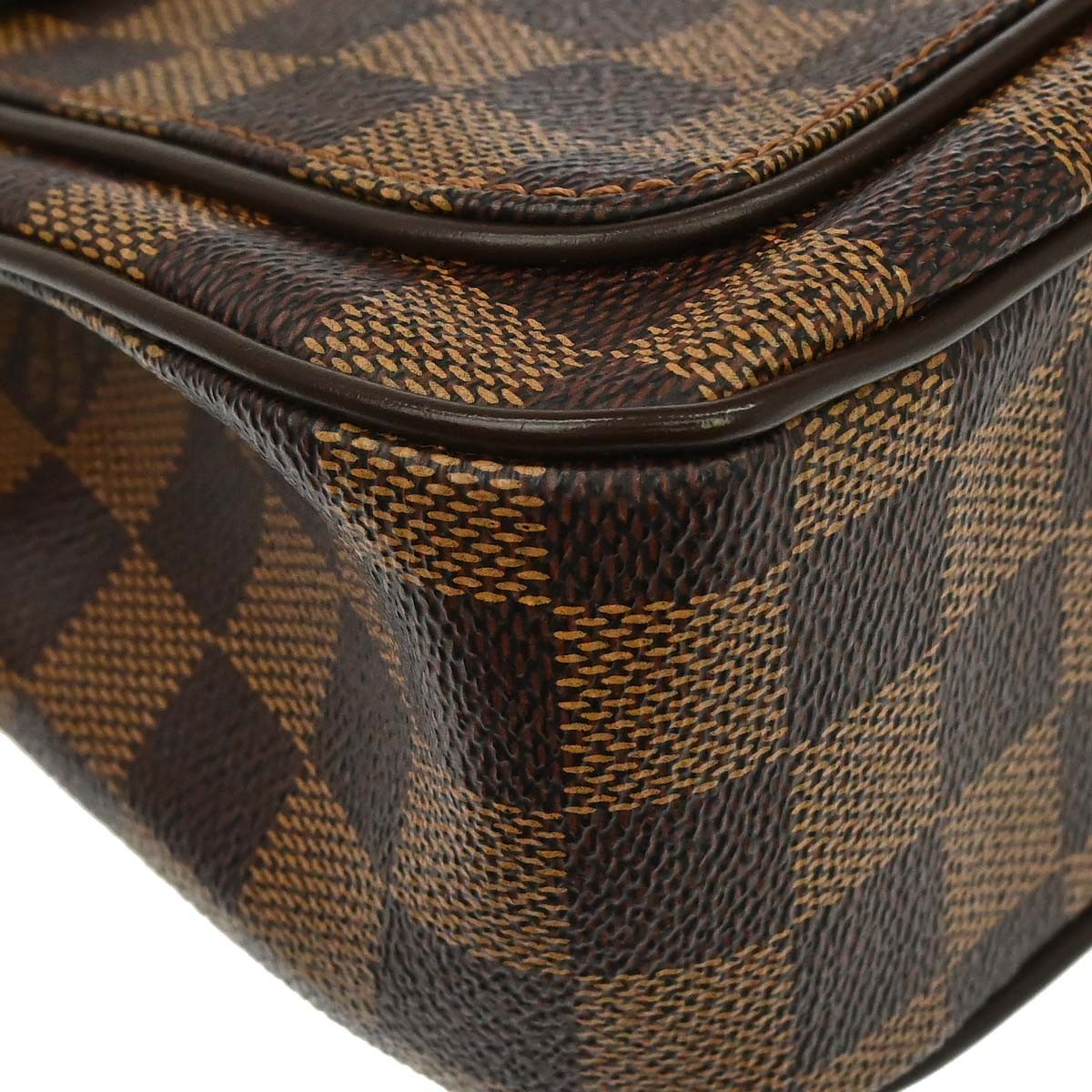 Louis Vuitton Aubagne Damier Ebene, Brown, Canvas, Handbag