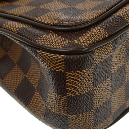 Louis Vuitton Aubagne Damier Ebene, Brown, Canvas, Handbag