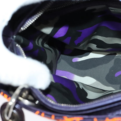 Christian Dior Lady Dior, Purple, Leather, Handbag