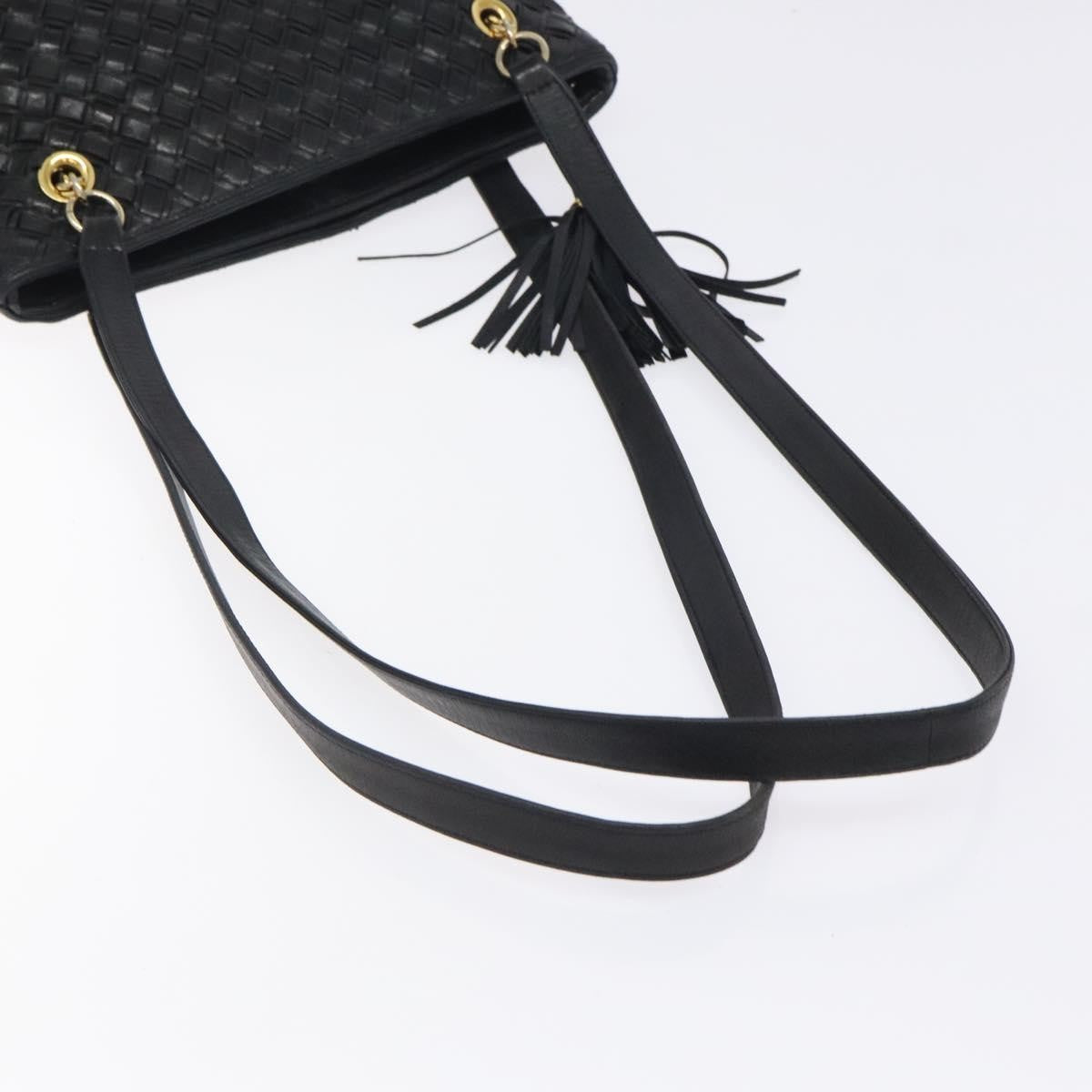 Bally Vintage Quilted leather, Black, Leather, Shoulder Bag
