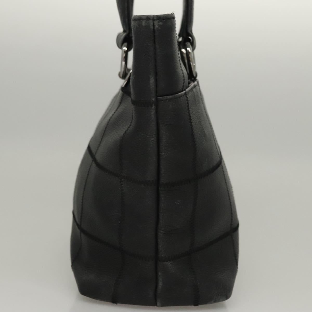 Chanel Chocolate bar, Black, Leather, tote