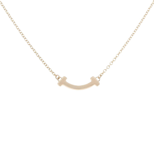 Tiffany & Co T Smile, Gold, Rose Gold, necklace