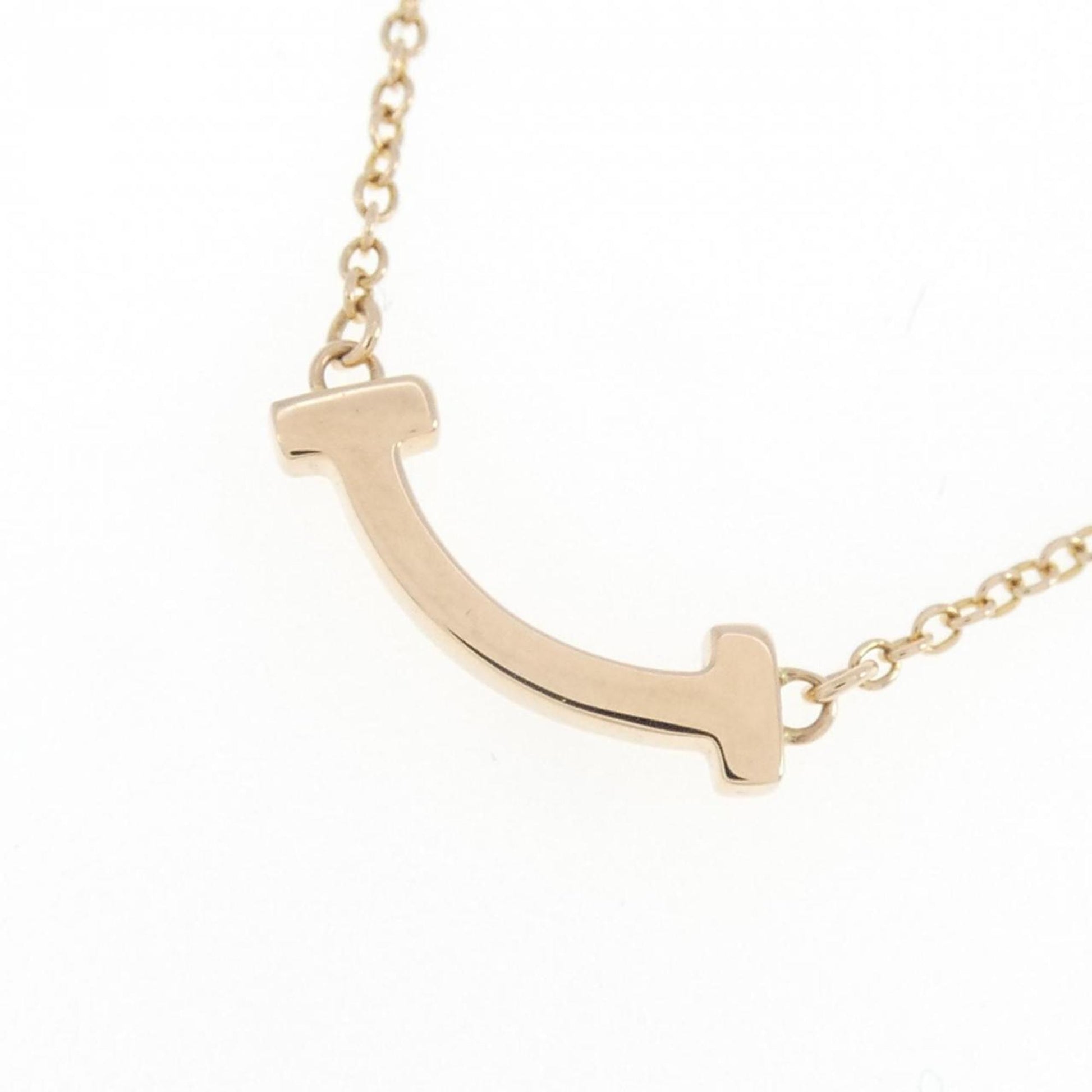 Tiffany & Co T Smile, Gold, Rose Gold, necklace