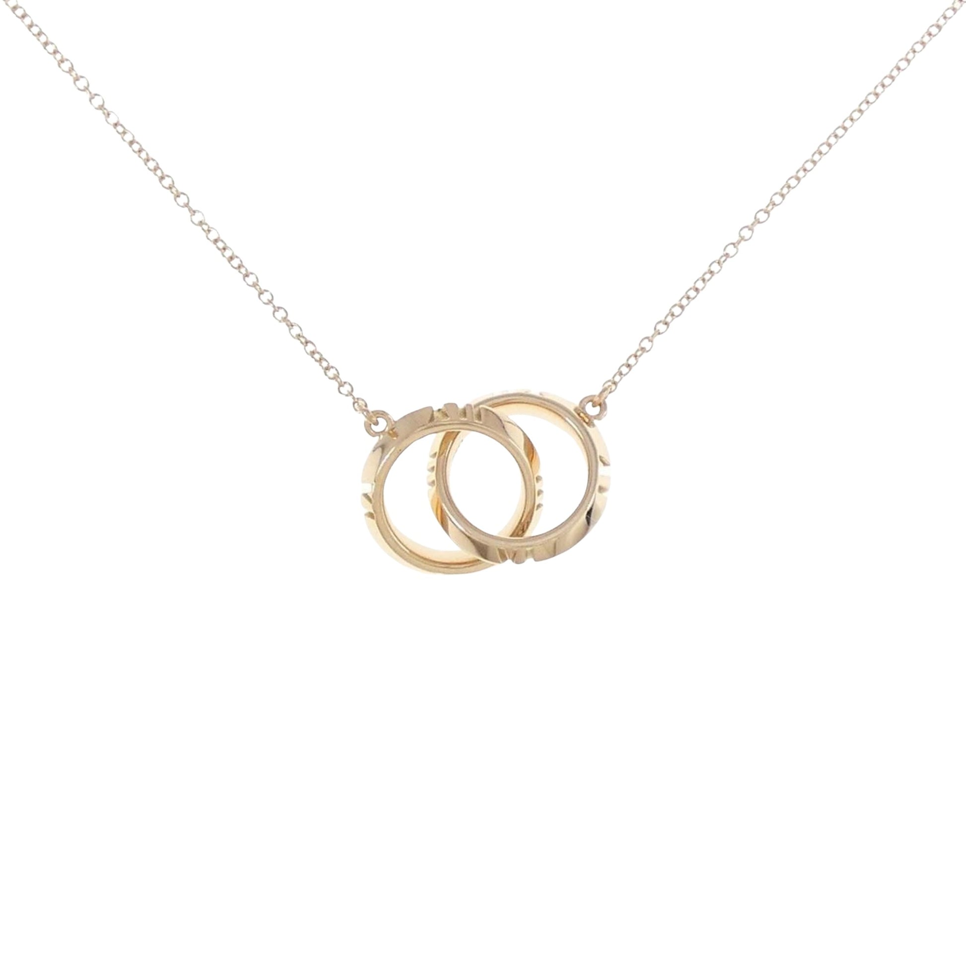 Tiffany & Co Interlocking Circles, Gold, Rose Gold, necklace