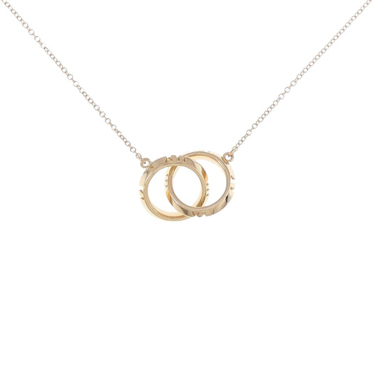 Tiffany & Co Interlocking Circles, Gold, Rose Gold, necklace