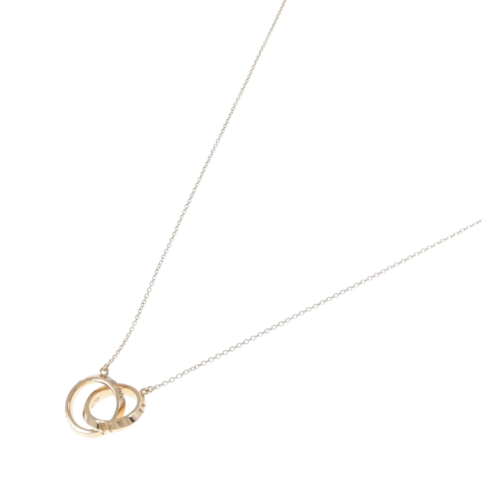 Tiffany & Co Interlocking Circles, Gold, Rose Gold, necklace